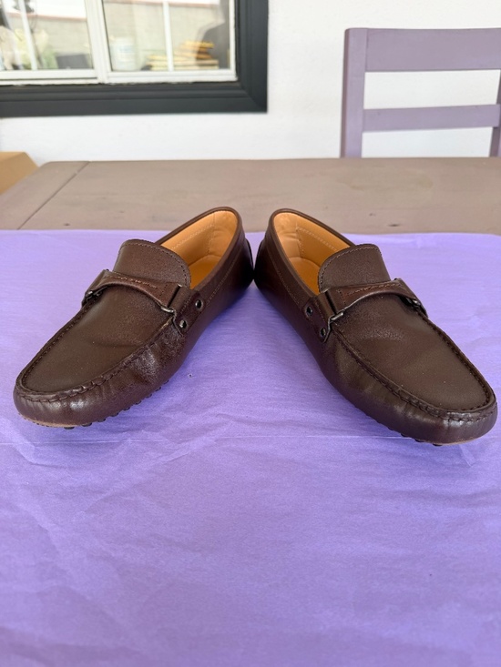 Tod\'s Brown Leather Men\'s Driving Loafers Size 6.5 main image 12